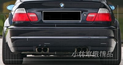 ※小林車燈※全新外銷件 BMW E46 M3 M-POWER 式樣 後保桿 後包圍 中雙出 PP材質 特價中
