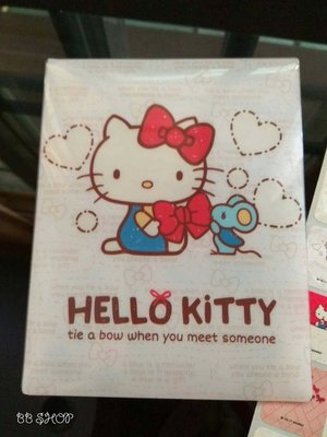 hello kitty蝴蝶結版--防水彩色授權姓名貼紙~2.2cm圓形貼-附小資料夾/送掛牌