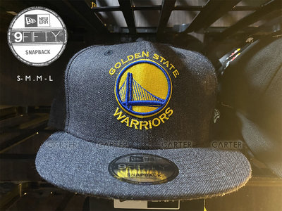 New Era x NBA GS Warriors 9Fifty Snapback 美國職籃金州勇士隊深藍毛後扣可調帽