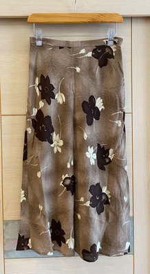 日本購入 正品 Burberry’s 浪漫花朶過膝長裙（女）M號