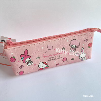 [Kitty 旅遊趣] Hello Kitty 筆袋 鉛筆盒 凱蒂貓 三麗鷗大集合 粉紅色