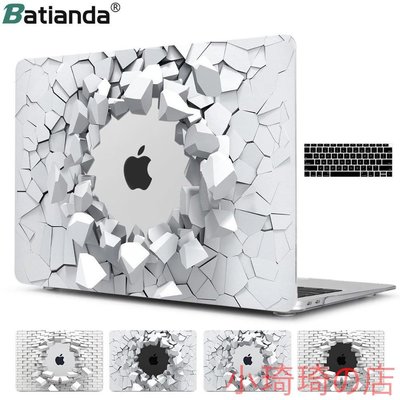 創意保護殼 適用新款 MacBook Air Pro 13 15 2020 2021 3D石頭設計磨砂黑筆電外殼配鍵盤膜 小琦琦の店