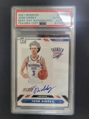 next day josh giddey auto psa auto 10