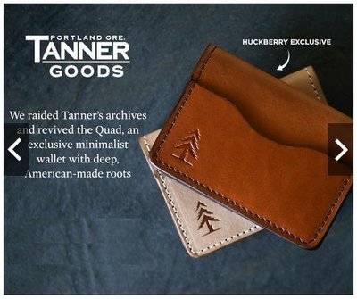 TANNER GOODS USA 極簡皮夾 對折卡夾 四層短夾 頂級厚實英國馬鞍皮革 原色 美國製造 手工 全新正品現貨