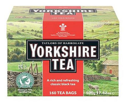 英國Taylors泰勒茶 -泰勒 約克夏紅茶 紅牌 茶包  YORKSHIRE TEA500g(160小包)-【良鎂】