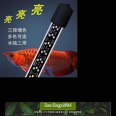 【現貨】魚缸燈 led防水照明水族箱潛水燈 水草燈 鸚鵡紅燈 錦鯉龍魚專用 燈管