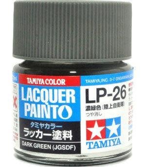 【TAMIYA LP-26】油性 消光 硝基 模型漆 手工藝 濃綠色 JGSDF 日本陸上自衛隊用色10ml 82126