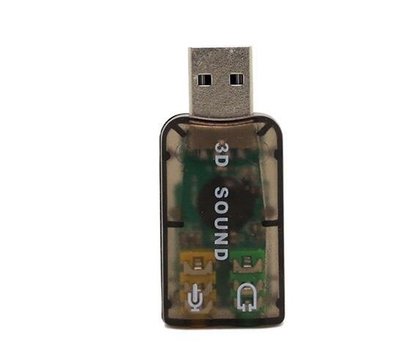 97【包大人】全新水晶透明迷妳USB3D音效卡(隨插即用).維修/升級最方便PC/NB都適用.熱賣中