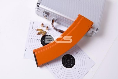 【BCS】CYMA AK 司馬 800發高容量彈匣 相容RPK74 電動氣槍-橙色(C15)-CXEAK800