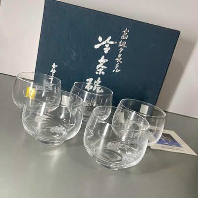 日本 KAGAMI CRYSTAL水晶切子杯 冷茶杯 湯吞杯