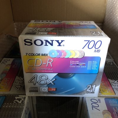 [新品] SONY CD-R 音樂用燒錄 水藍片 日本太陽誘電製 原裝21入 (中環/錸德/三菱)