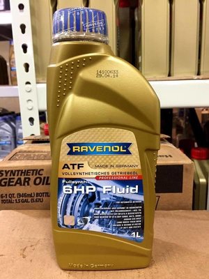 『油工廠』RAVENOL ATF 6HP Fluid 全合成自動變速箱油 BMW/ZF-S6、AUDI G 055