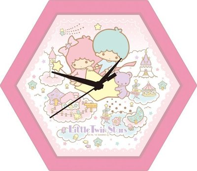 日本正版拼圖．三麗鷗 凱蒂貓 Hello Kitty Kiki&Lala 雙子星 82片絕版時鐘拼圖(82-JC06)
