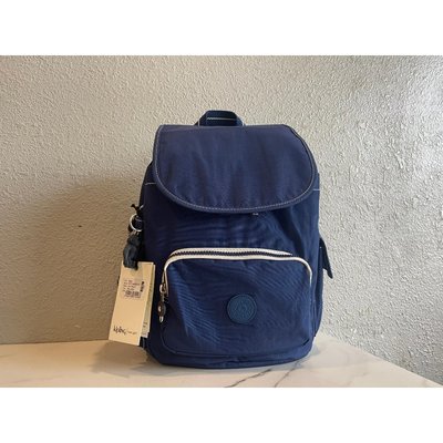 全新 Kipling 猴子包 CITY PACK 中號 K15635 藍拼色 翻蓋休閒旅遊包雙肩背包 後背包 書包