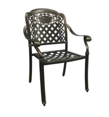 ╭☆雪之屋小舖☆╯壓鑄鋁椅(可疊放)/鋁合金戶外休閒桌椅C-Z002