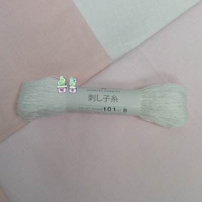【HM】刺子繡線-Hobbyra Hobbyre刺子繡線-NO.101 白色