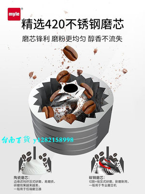 研磨器myle電動磨豆機便攜式家用單品咖啡機手沖咖啡豆研磨器鋼芯G10
