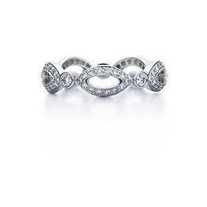 Tiffany&amp;Co swing 鑽石鉑金戒指～降價為5.5萬