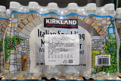 【小如的店】COSTCO好市多線上代購~Kirkland Signature 科克蘭 義大利氣泡水(500ml*24入) 9262015