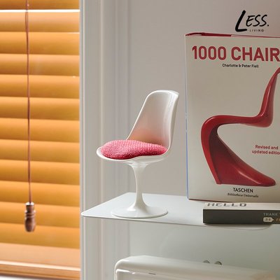 【廠家現貨直發】Less living設計師模型配件椅子擺件郁金香迷你椅1:6娃娃屋裝飾