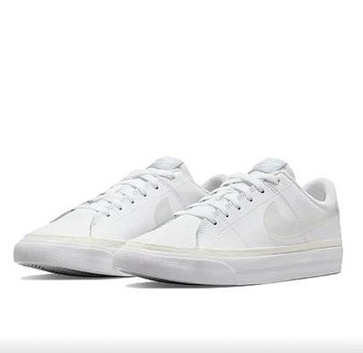 Nike Court Legacy 時尚舒適 休閒鞋 大童/白色/淺藍灰DA5380-114