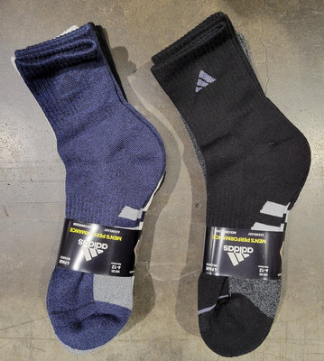 【小如的店】COSTCO好市多代購~Adidas 愛迪達 男襪/運動襪/運動長襪(每組4雙)單一尺寸 1172648