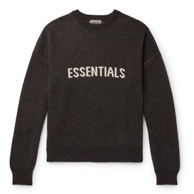 FOG Fear Of God Essentials Knit Sweater Black 黑色 毛衣 針織衫 大學T