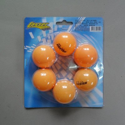 愛批發【一年保】CASTER TT-6 乒乓球 桌球 六入【40MM】摸彩球 樂透球 射擊靶 塑膠球