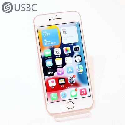 【US3C-青海店】【一元起標】台灣公司貨 Apple iPhone 7 128G 玫瑰金 4.7吋 寬螢幕 LCD 指紋辨識 4G LTE 二手手機