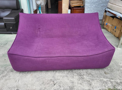 【二手倉庫-崇德店】二手家具☆紫色雙人布沙發☆沙發椅 客廳椅 兩人沙發 造型沙發 懶人沙發 雅房/套房沙發