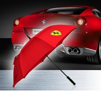 【熱賣精選】PorscheFerrariAudi長柄自動傘BENZLandRover晴雨傘高爾夫創意雙層防風傘商務雨傘-