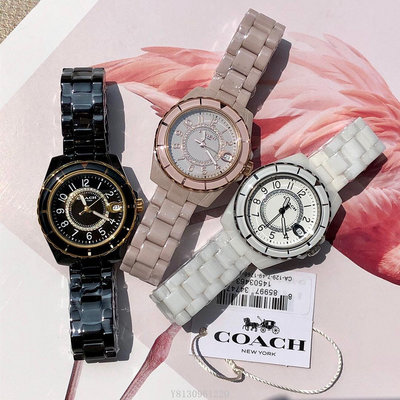 現貨代購~風格 COACH手錶全新正品 14503461 14503463 陶瓷女手錶 全場特價款 可開發票