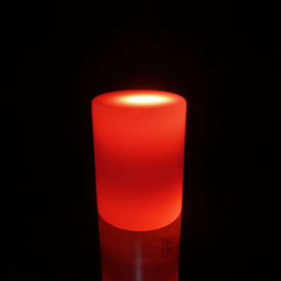 珈瑪-24小時LED蠟燭燈-大型*1粒(USB充電附電源線)-紅色LED純蠟蠟燭防水電子蠟燭燈 佛燈充電式蠟燭充電蠟燭