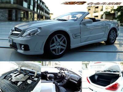 【Maisto 精品】1/18 Mercedes Benz SL63 AMG 賓士 全新 敞篷跑車~全新品,現貨特惠!!