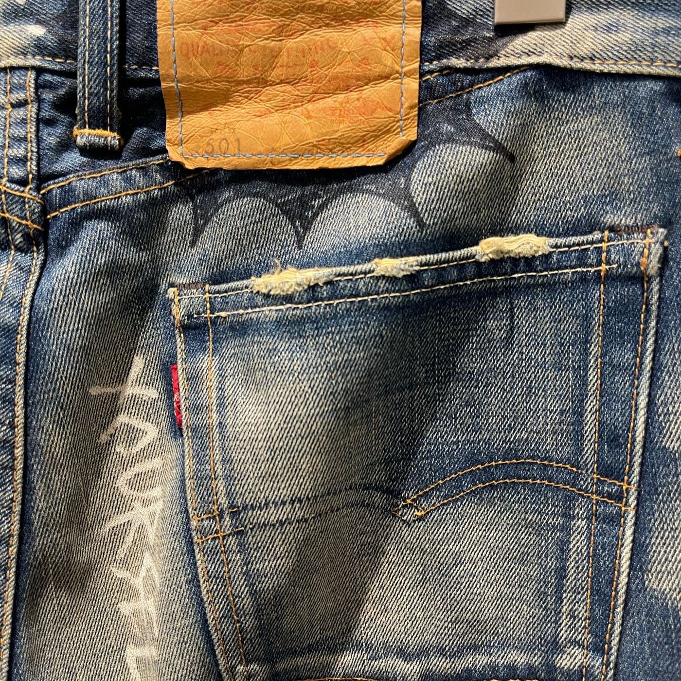 LEVIS LVC復刻版日本製66501 0070 超美的做工9.9成新無任何髒污收藏品