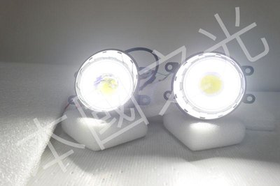 oo本國之光oo 全新 豐田 YARIS PRIUS PREVIA LED光圈 魚眼 霧燈 內建LED 白光 一對台灣