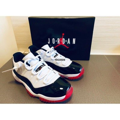 【正品】Nike Air Jordan 11 Low Concord Bred 康口黑紅 AV2187-160 休閒 籃球潮鞋