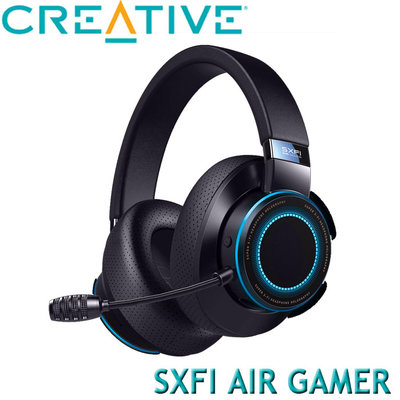 【MR3C】先問貨況 CREATIVE SXFI AIR GAMER RGB 混合無線/USB全息耳機 耳麥 可插記憶卡