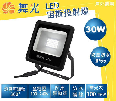 舞光LED投射燈30W投射燈 泛光燈 IP66適用招牌車庫