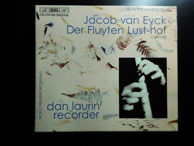 9張CD 馮艾克直笛 Jacob van Eyck Der Fluyten Lust-hof