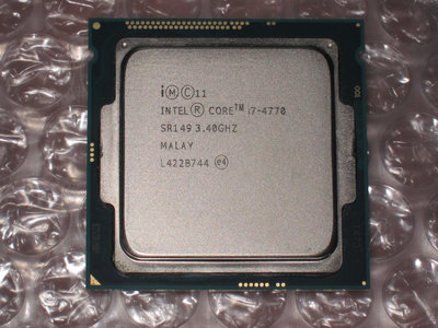售4代intel Core I7-4770 3.4G 22nm LGA1150腳位 4核8執行緒CPU (1元起標)(良品)