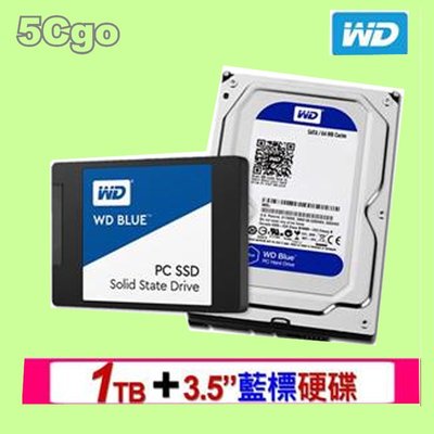 5Cgo【捷元】WD 2.5吋 1TB SSD + 3.5吋藍標硬碟(可替換容量)