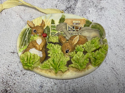 賀曼復活節兔子掛件玩具擺件禮物ob11娃屋裝飾