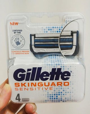 Gillette 吉列 SkinGuard 紳適刮鬍刀片 刀片補充盒（4刀頭）