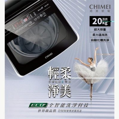 CHIMEI奇美 20公斤直立式變頻洗衣機 WS-P20LVS