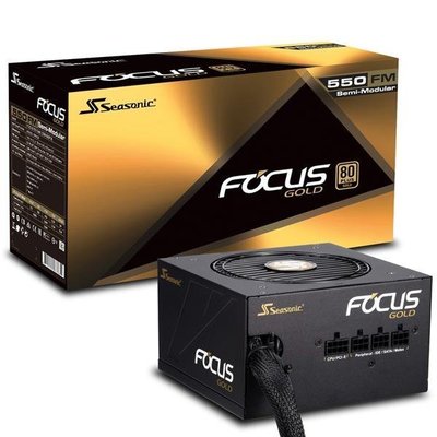 淡水無國界 半模組 電源供應器 POWER 80+ 海韻 FOCUS 550FM 電源 550W Gold 金牌