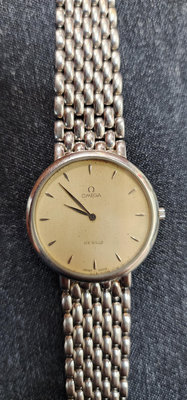 亞米茄 omega De Ville 18k金 碟飛 石英 32mm