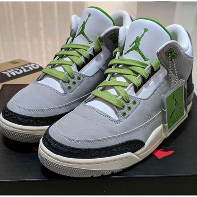 Air Jordan 3 Retro Chlorophyll  灰綠 中幫 運動休閒鞋 136064-006