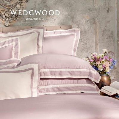 Su&amp;精品~英國皇室認證品牌 【WEDGWOOD】100%天絲床包兩用被套枕套四件組-煙薰紫(雙人)現貨一組特價中～