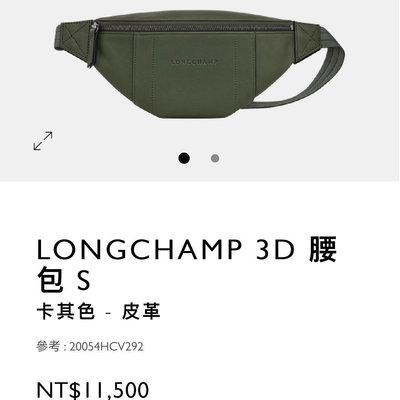 Longchamp 3D 腰包 s 現貨 歐洲帶回 台灣11500元 綠色 20054HCV292 非舊款型號